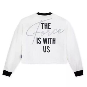 NWT Disney Star Wars 'The Force is With Us'‎ Cropped Spirit Jersey Women's Large